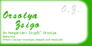 orsolya zsigo business card